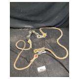 Endless rope, hand line equipment with metal s