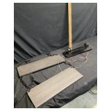 Light with charcoal shelving