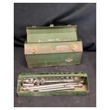 Metal SK coffin toolbox with SK socket set half