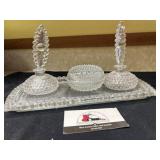 Glass Dresser set