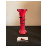 Blown glass vase