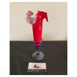 Blown glass vase