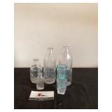Vintage glass bottles