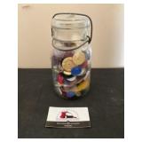 Vintage button jar