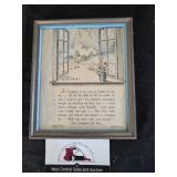 Vintage 1938 The Buzza Company Framed Print