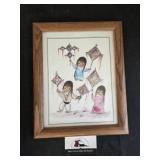 Framed De Grazia A Midnight Sketch Print