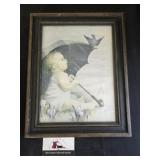 Vintage Annie Benson Miller Print