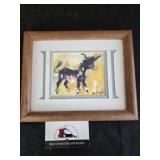 Framed De Grazia Donkey Print