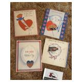 Vintage Service Valentines cards