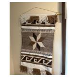 Vintage woven wall hanging