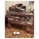Vintage doll bed and doll