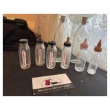 Vintage glass bottles