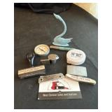 Stamp, whistle, misc advertising