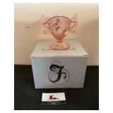 Hand painted Fenton  vase