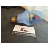 Vintage flower light bulb