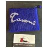 Beaded Taurus coin bag