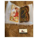 Photo album of sewing needles advertising packets