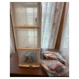 Storage container with Misc fabric