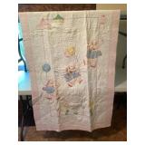 Baby Quilt with Elephants