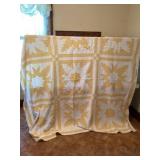 Quilt Yellow and white