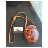Vintage carved Gourd shoulder bag