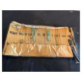 Vintage leather bound manicure set