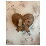 Wood quilt hanger