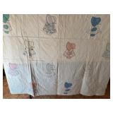 Unfinished Quilt Sun bonnet Sue