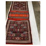 Persian tribal double saddle bag rug