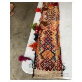 Flat weave hallway rug