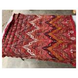 Woven throw rug 41 in x 34 in