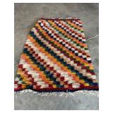 Woven/ fur rug