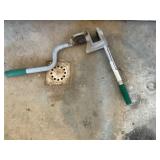 Metal stud punch knock out