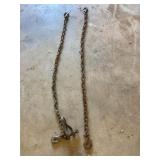 2- 5 ft chains and hitch