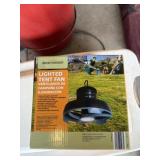 Lighter tent fan