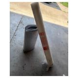 Partial roll of floor underlayment