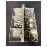 Metal box of conduit fittings
