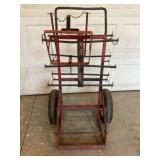 Wire spool dolly cart