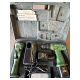 Hitachi drill and flash light