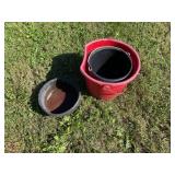 Bucket and pans