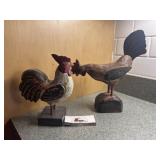 Wood Chicken Decor