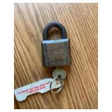 Vintage paddle lock