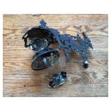 Cast iron oil lamp bracket
