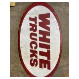 White Trucks Sign