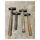 Ball Pin Hammer set of four