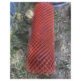 Orange snow fence
