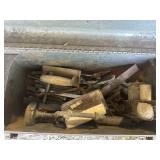 Vintage tools in toolbox