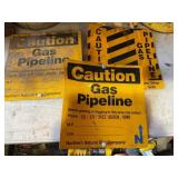 Gas pipeline signs