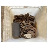 Bucket of Chain Pieces