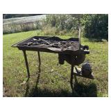 Blacksmith Table and forging tools